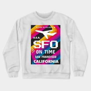 SFO airport disco hi-tech 28092021 Crewneck Sweatshirt